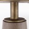 Homeroots 54" Brown And Gold Rounded Solid Wood And Metal Pedestal Base Dining Table 380485 - alternate 2