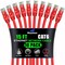 Maximm Cat6 Ethernet Cable 15ft 10Gbps 550MHz UTP, 10PK, Red, 10PK CAT6CCA-15RD10PK - alternate 1