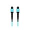 Monoprice Monopric MM OM4 OFC  MTP-12 UPC (F) to MTP-12 UPC (F) 12-Fiber OFNP Type A Aqua 1m 48213 - alternate 3