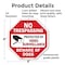 Signmission No Trespassing Protected by Video S, 6 Inch X 6 Inch, Plastic Sign OC-P-6-100 - alternate 3