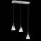 Jonathan Y Alain 19.5" 3-Light Adjustable Cascading Metal Integrated Linear LED Pendant, Chrome JYL7037A - alternate 3