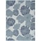 Homeroots 4' X 6' Navy Blue Ivory And Blue Floral Indoor Outdoor Area Rug 552492 - alternate 1