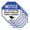 Signmission Notice All Activities Monitored by, 10 inch X 10 inch, Aluminum Metal Signs, 5PK OC-A-5Pack-10-326 - alternate 1