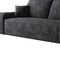 Homeroots 135" Black Corduroy Modular Compression Foam Sofa With Toss Pillows 712968 - alternate 2