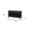 Homeroots 60" Black Distressed Sideboard with Four Doors 568407 - alternate 2