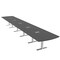Skutchi Designs 22ft Arc Rectangle Conference Table With Power | Harmony Series | 22 Person Meeting Room Table HAR-AREC-48X264-T-WA7949-ESIL - alternate 1
