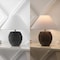 Jonathan Y Effie 18.25" Minimalist Scandinavian Ceramic/Iron Hobnail LED Table Lamp, Matte Black, 2PK JYL5601A-SET2 - alternate 3