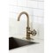 Kingston Brass Single-Handle Bar Faucet with Knurled Handle, Antique Brass KSD8503RKZ - alternate 3