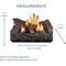 Duluth Forge Ventless Dual Fuel Gas Log Set, 22 in Winter Oak, 32,000 BTU, Thermostat Control DLS-DF22T - alternate 2