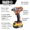 Klein Tools Battery-Operated Compact Impact Driver, 1/4-Inch Hex Drive, Full Kit BAT20CD1 - alternate 3