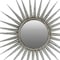 Homeroots 30" Antiqued Silver Gray Sunburst Wall Mounted Accent Mirror 484988 - alternate 2