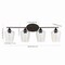 Jonathan Y Jayne 32" 4-Light Iron/Seeded Glass Cottage Rustic LED Vanity Light, Oil Rubbed Bronze JYL7548A - alternate 4