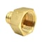 Thrifco Plumbing 3/4" x 1/2" Brass Adapter F1807 x FPT Lead Free - (PEX B) 7910074 - alternate 3