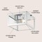 Jonathan Y Grayson 8" 1-Light Farmhouse Industrial Square Iron/Glass Case LED Flush Mount, Chrome JYL9553B - alternate 3