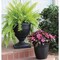 Hc Companies Eclipse 16'' Black Planter with Saucer ECA16000G18 - alternate 2