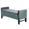 Homeroots 20" Slate Blue Upholstered Velvet Bench with Shoe Storage 530658 - alternate 1