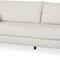 Homeroots 88" Cream Fabric Sofa And Toss Pillows With Brown Legs 607069 - alternate 2