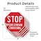 Signmission Stop Pedestrian Crossing, 4 inch X 4 inch, Vinyl Decal, 5PK OC-D-5PACK-4-7 - alternate 3