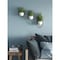 Homeroots Set of Three Gold And White Metal 10 Ounce Wall Planters 574017 - alternate 3