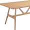 Homeroots 63" Natural Solid Wood Trestle Base Dining Table 602241 - alternate 2