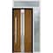 Vdomdoors Steel Door Deux 1744 Natural Oak Sidelight and Transom White Window Stainless Inserts Single Modern DEUX1744EXD-OAKW-W36+16xH80+16-RH-O - alternate 3