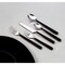 Homeroots Matte Black Stainless Steel Twenty Piece Hand Forged Flatware Set 568256 - alternate 2