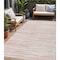Homeroots 5' X 8' Pink And Ivory Abstract Washable Indoor Outdoor Area Rug 613116 - alternate 1