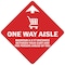 Signmission One Way Aisle Non-Slip Floor Graphic, 11" x 11", FD-2-X-11-99979 FD-2-X-11-99979 - alternate 1