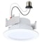 Satco 6.5/8/9.3W LED Downlight Retrofit 27K/30K/35K/40K/50K CCT 4 Inch Regressed Wafer Round S11895 - alternate 1