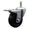 Service Caster 3.5'' Soft Rubber Wheel Swivel 7/16'' Stem Caster with Total Lock Brake SCC-GRTTL20S3514-SRS-716138 - alternate 1