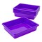 Storex Flat Storage Tray, Purple, 5PK 62521U05C - alternate 2