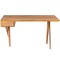 Homeroots 54" Brown Acacia Wood Writing Desk 389439 - alternate 2