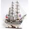 Homeroots 32" Black and White Solid Wood Hand Painted Amerigo Vespucci Model Boat 401836 - alternate 3