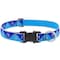 Lupinepet Reflective Blue Paws Nylon Dog Adjustable Collar 48453 - alternate 1