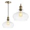 Jonathan Y Wyatt 9.5" Adjustable Drop Pharmacy Metal/Glass LED Pendant, Brass Gold JYL3515A - alternate 3