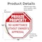 Signmission Private Property No Admittance With, 18 inch X 18 inch, Vinyl Decal, 2PK OC-D-2PACK-18-145 - alternate 2