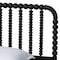 Baxton Studio Lucera Mid-Century Black Twin Size 4-Piece Bobbin Bedroom Set 257-14012-14128-14122-14122-ZORO - alternate 3