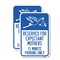 Signmission Reserved for Expectant Mothers 15 Minute Parking Only , 12'' X 18'', Heavy Gauge Aluminum, 2PK A-1218-2PACK-23200 - alternate 1