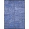 Homeroots 3' X 5' Denim Blue And Sky Blue Patchwork Washable Indoor Outdoor Area Rug 581581 - alternate 2