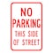 Sign Solutions Usa Parking Sign, 12 in W, Aluminum Sign, White DCS06DWT1218CUS00156 - alternate 1