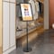 Vevor Pedestal Sign Holder Adjustable Poster Stand 11 x 17 Inch Round Base SW-02 - alternate 2