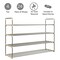 Home-Complete Free Standing Shoe Racks Set of Two 4-Tier Shoe Organizer Shelves with Space for 48 Pairs Total SH-BUND224 - alternate 2