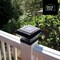 Home Zone Security Outdoor Solar Post Cap Lights for 3.5'' x 3.5'' and 4'' x 4'' Posts, Black, 2PK ELI1300G - alternate 2