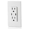 Leviton USBReceptacle, 15A, 1/2hp, Wht, Thrmplstc T5637-W - alternate 2