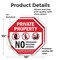 Signmission Private Property No Trespassing Sol, 10 inch X 10 inch, Vinyl Decal, 2PK OC-D-2PACK-10-103 - alternate 3