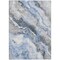 Homeroots 9' X 12' Blue And Silver Abstract Washable Indoor Outdoor Area Rug 618422 - alternate 2