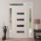Vdomdoors Front Exterior Prehung Metal-Plastic Door, Manux 8113 White Silk, 2 Side and Top Sidelite Transom,  MANUX8113EXD-WS-W14+36+14xH80+14-RH - alternate 3
