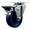 Service Caster 4'' Solid Poly Wheel Swivel Top Plate Caster Posi Brake SCC-20S414-SPUS-PLB - alternate 1
