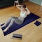 Wakeman 2-Piece Yoga Mat Towel and Gym Towel Set Sweat Absorbent & Quick Drying with Corner Pockets HT-YOGA-NVY - alternate 3