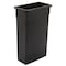 Continental Commercial Products Trash Receptacle, 23 gal Capacity, Plastic, Black 8322BK - alternate 1